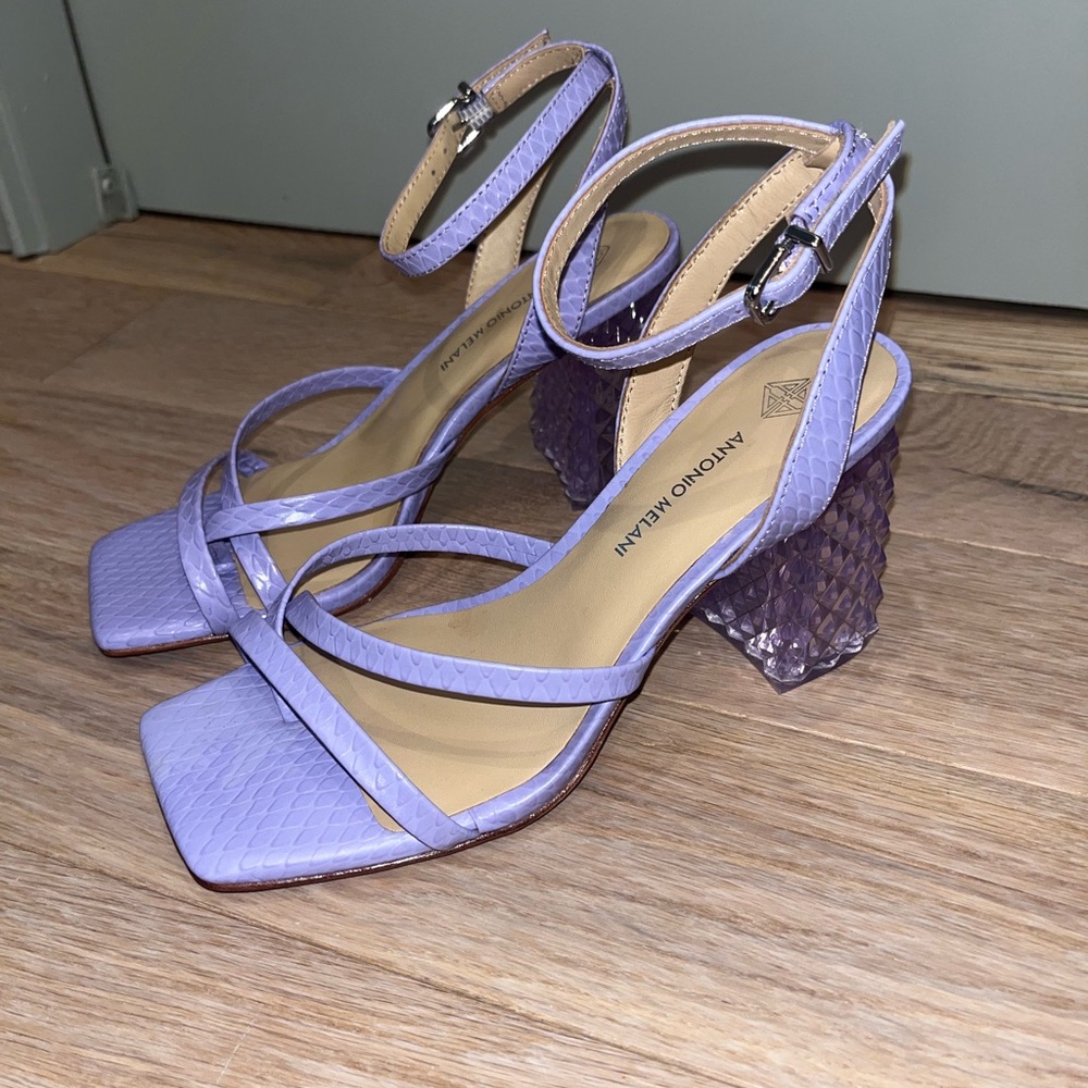 Antonio Melani Women's Purple Strappy Sandals